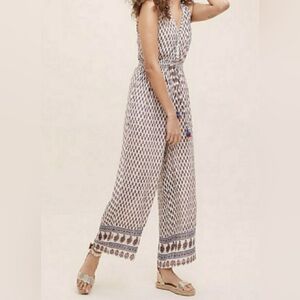RAGA X Anthropologie Sleeveless Printed Bohemian Maxi Romper Size XL NWT